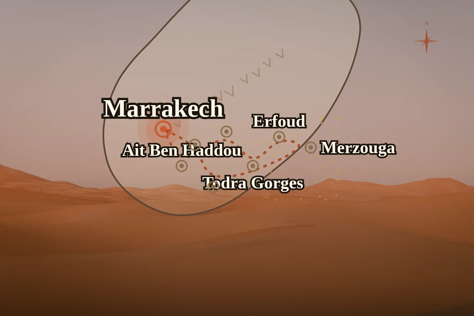 Tour 3 Giorni da Marrakech al Deserto di Merzouga