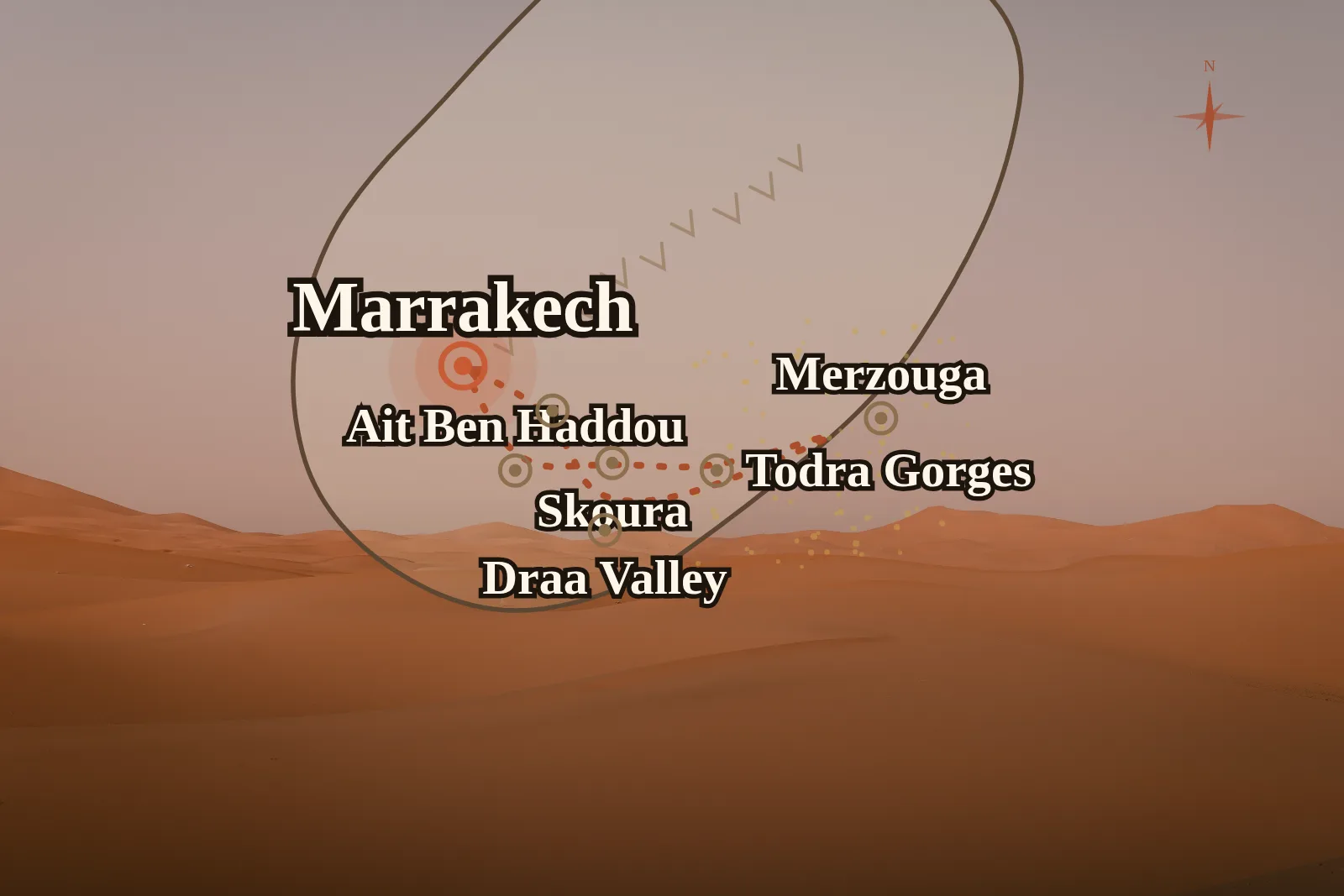Tour 4 Giorni Deserto del Sahara di Lusso da Marrakech