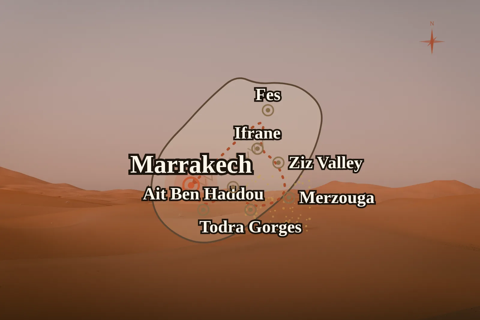 7 Giorni Gran Tour del Marocco: Città Imperiali & Deserto